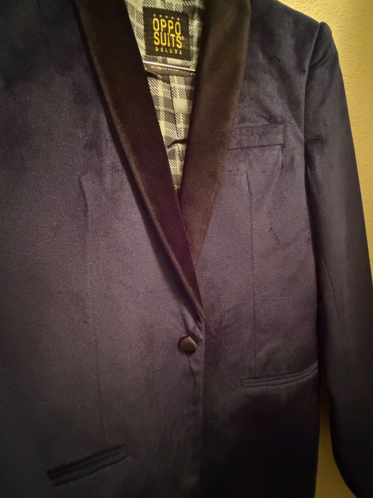 Opposuits Boys Velvet Blue Blazer Jacket — image 8 of 8